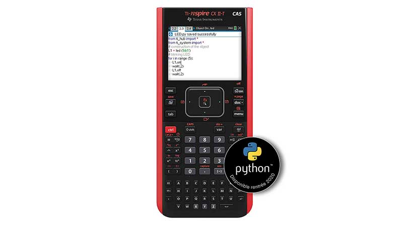 Texas Instruments TI-Nspire CX II-T CAS - Black/Red - - LDLC